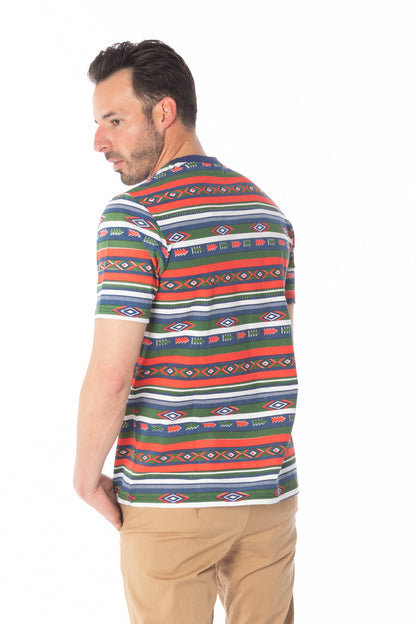 Aztec Print Multi Color T-Shirt