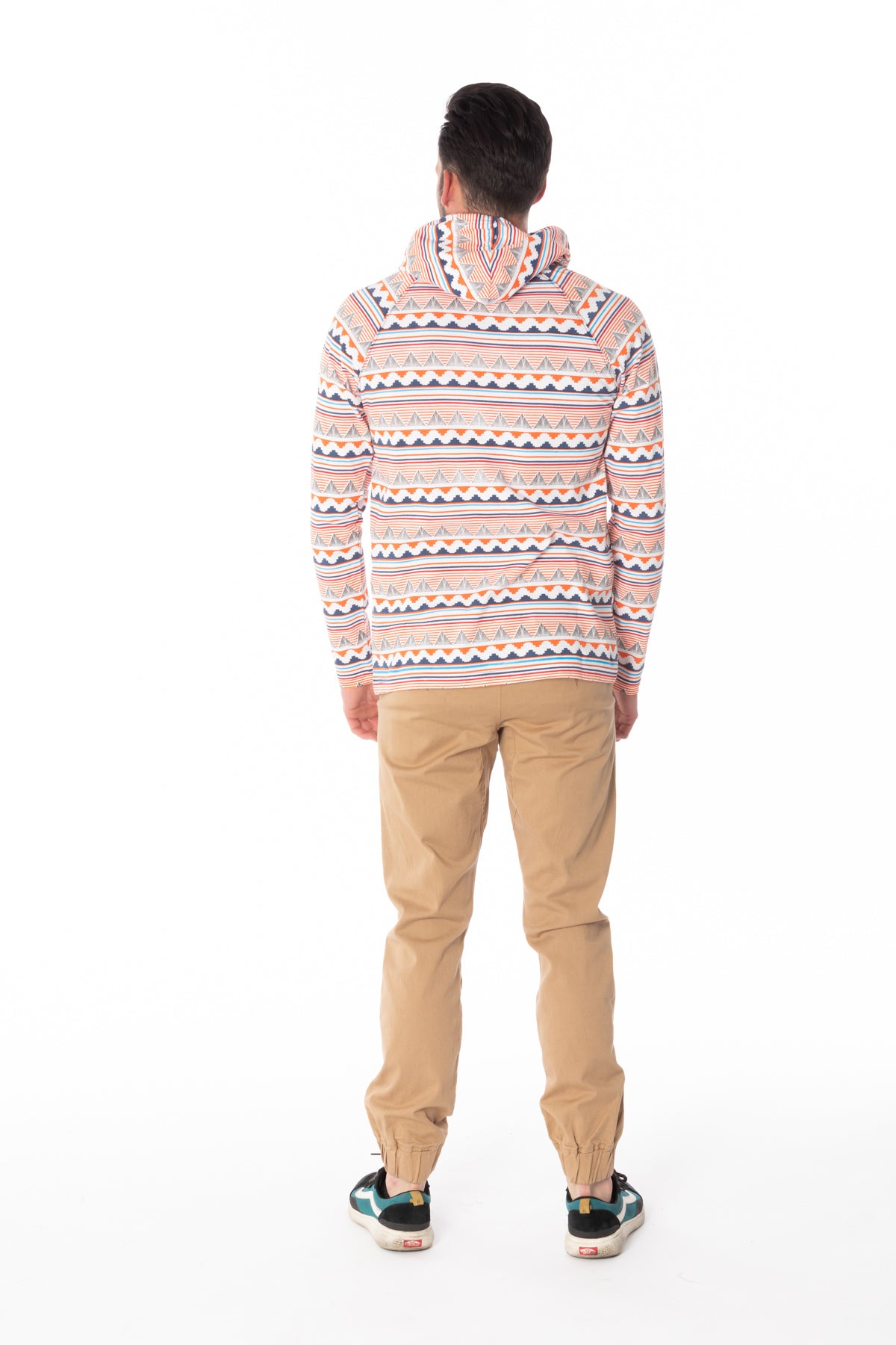 MULTI AZTEC PRINT LIGHT WEIGHT HOODIE