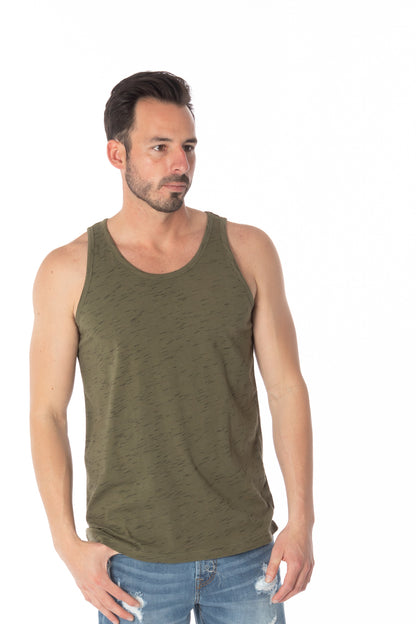 Hawks Bay - Premium Cotton Tank Top -#OLIVE