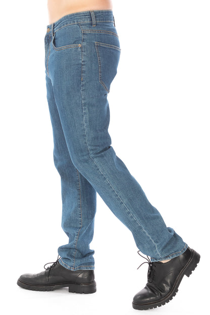 STRAIGHT FIT JEANS #MEDIUM BLUE