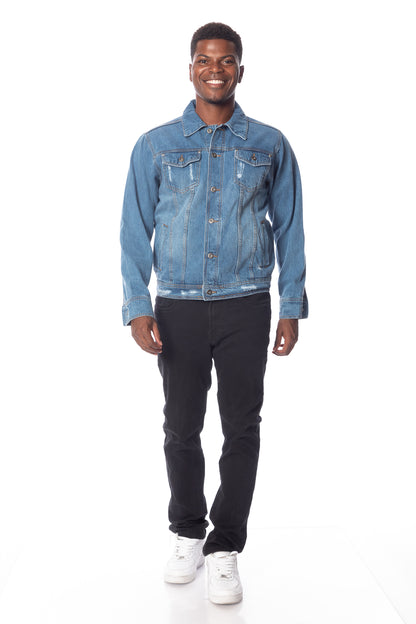 DENIM TRUCKER JEAN JACKET - #MDB