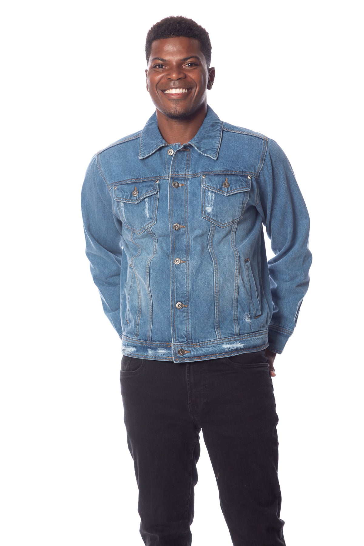 DENIM TRUCKER JEAN JACKET - #MDB