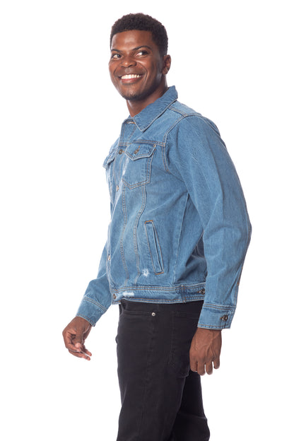 DENIM TRUCKER JEAN JACKET - #MDB