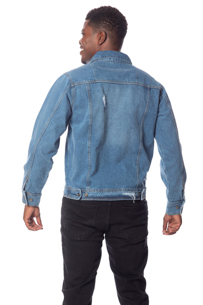 DENIM TRUCKER JEAN JACKET - #MDB