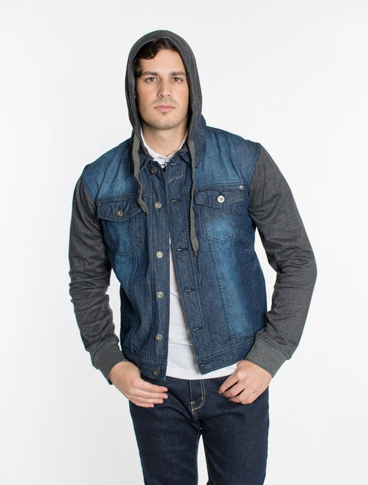 DENIM HOODIE JACKET - #DSB