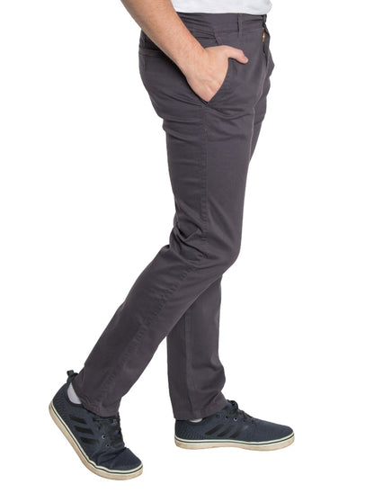 Hawks Bay Chino Stretch Pants - #CHARCOAL