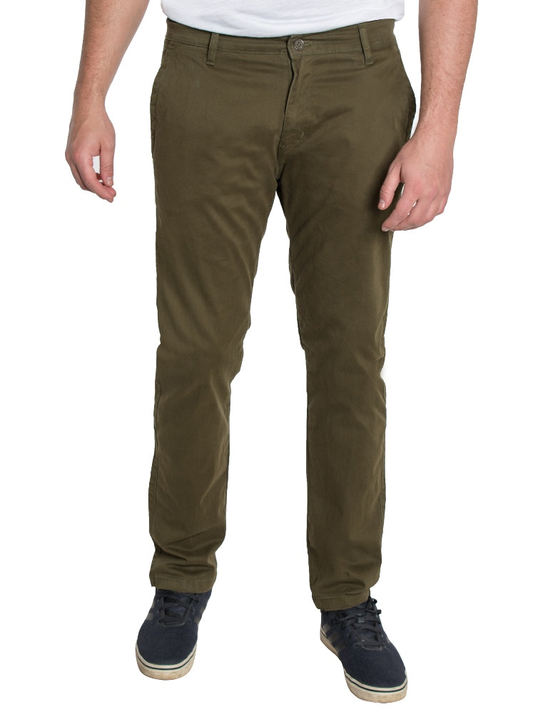 Hawks Bay Chino Stretch Pants #Olive