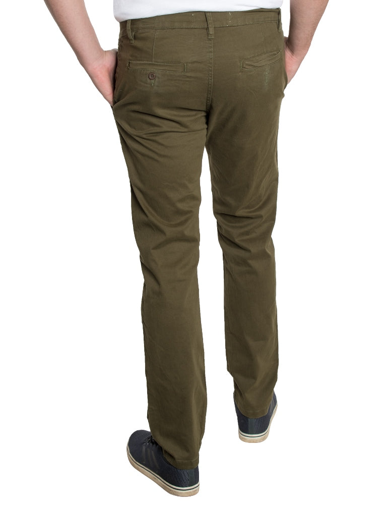 Hawks Bay Chino Stretch Pants #Olive